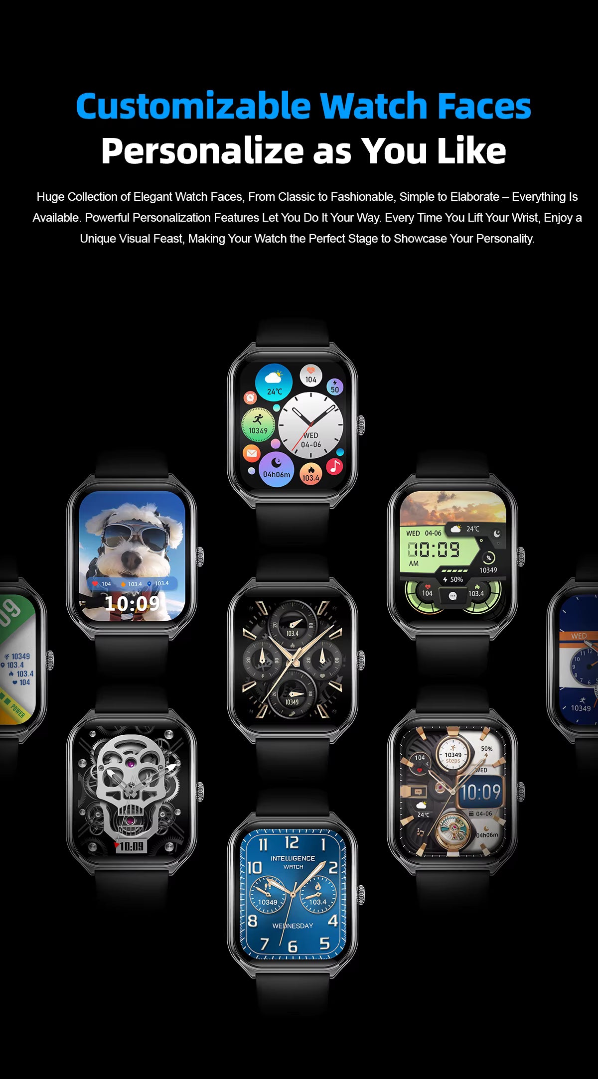 MT61 Smartklokke - 1.96" AMOLED Display