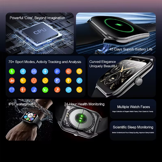 MT61 Smartklokke - 1.96" AMOLED Display