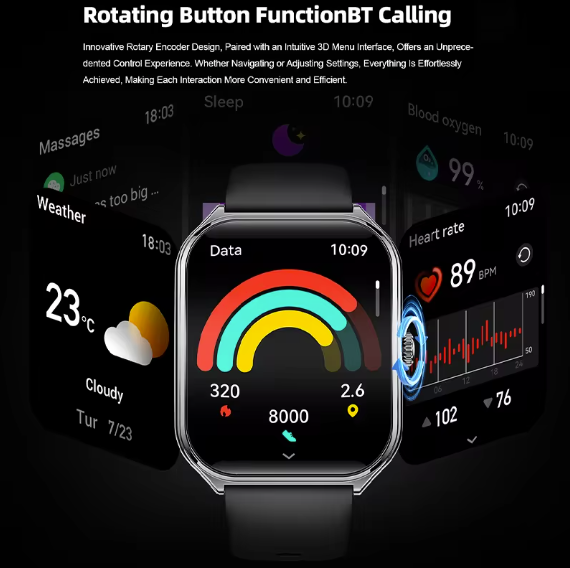 MT61 Smartklokke - 1.96" AMOLED Display
